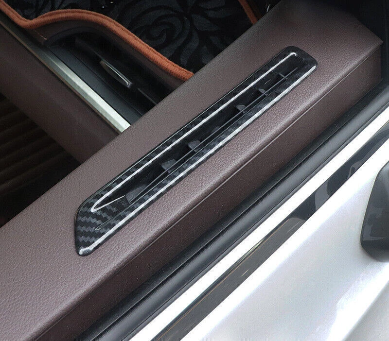 2*Para Lexus ES250 300h 350 2019-2023 Aspecto de carbono Puerta Salida de aire Superior Borde de ventilación Foto 3 de 4