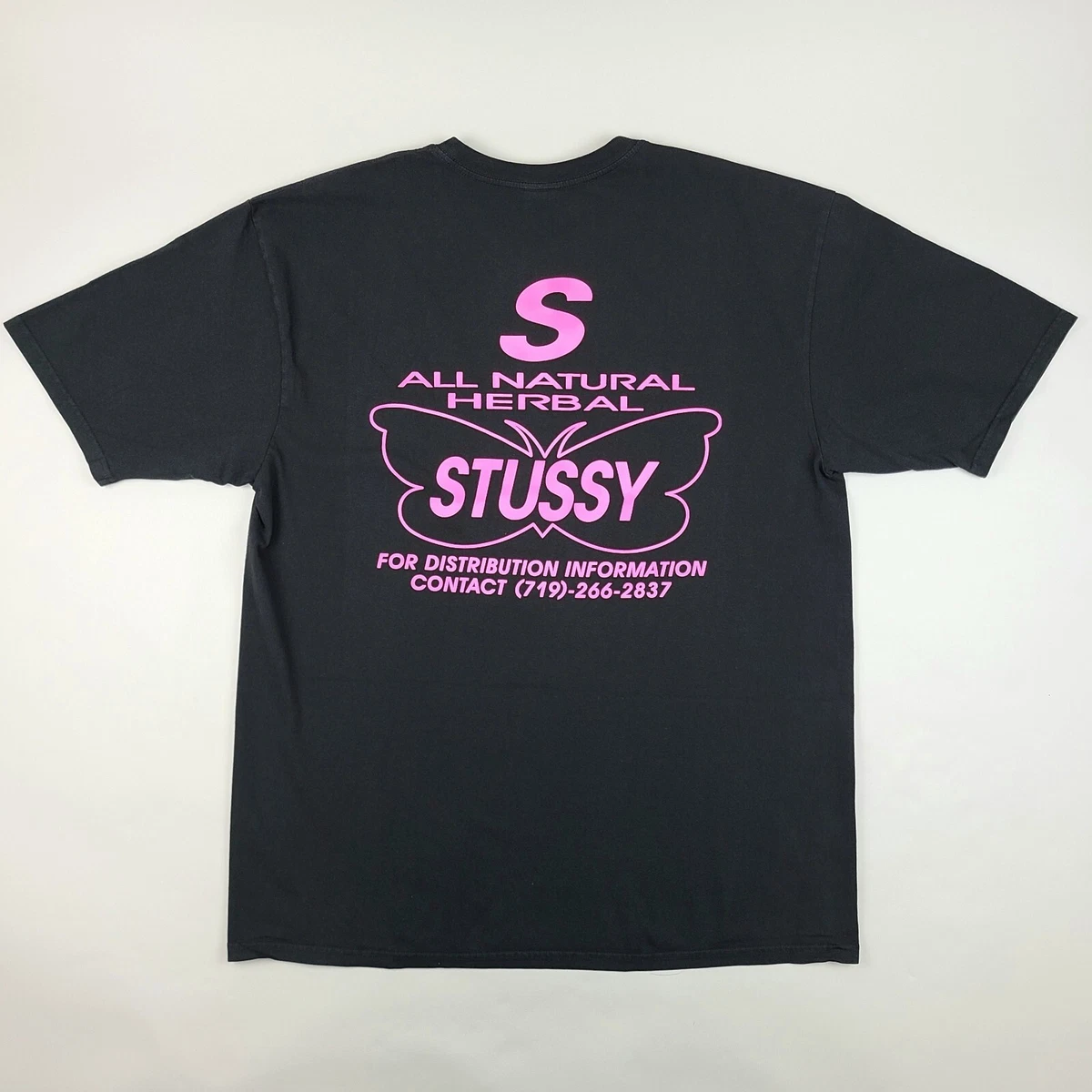 mens black stussy t shirt