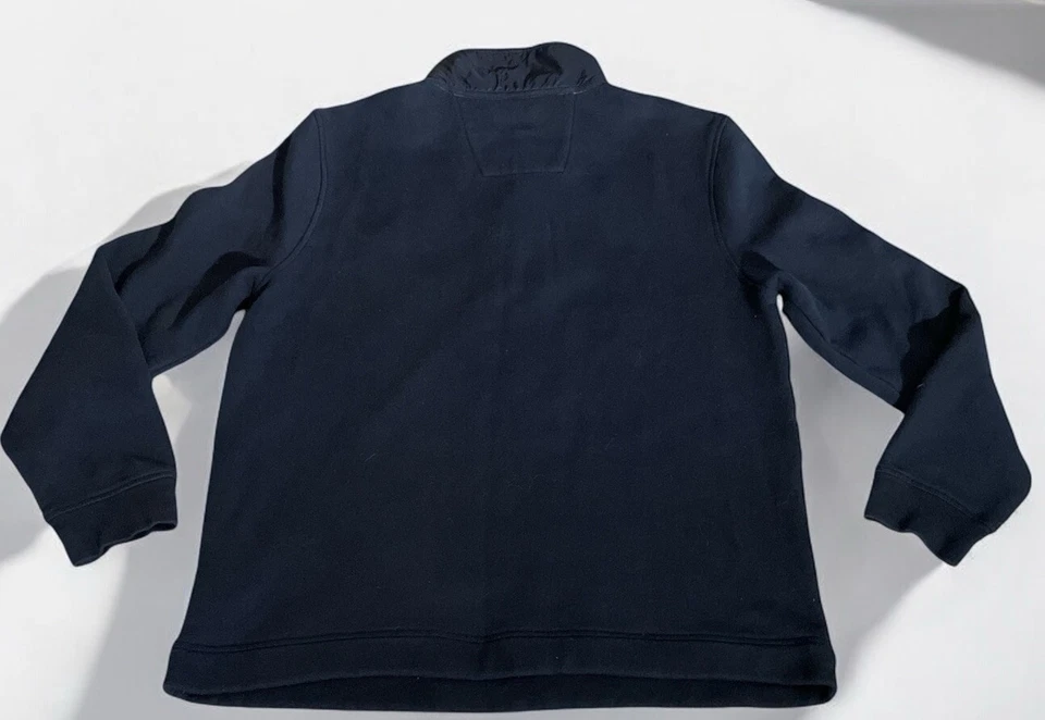 Camisa Pullover Nautica Para Hombres 1/4 a Presión Talla Grande Informal Gris Azul y Rojo Foto 2 de 4