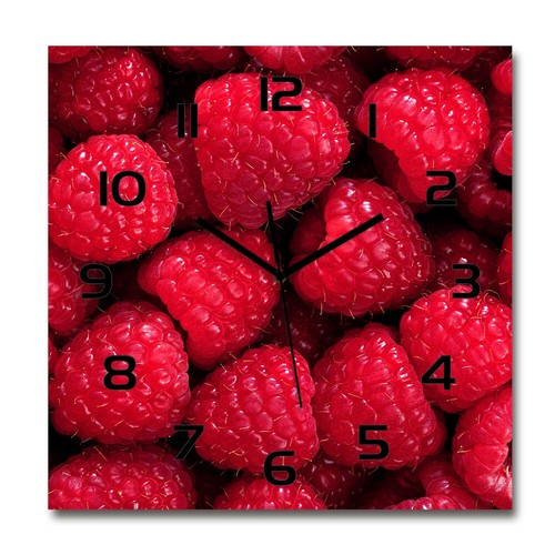 levandeo Orologio da Parete in Vetro 30 x 30 cm Orologio in Vetro Immagine soffione Fiore Natura Decorazione Parete Parete Parete Decorazione Gocce di Pioggia