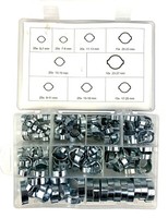 2 Ohr Schellen-Sortiment Set Stahl Schlauchschellen Schlauchklemmen Klemmen 175