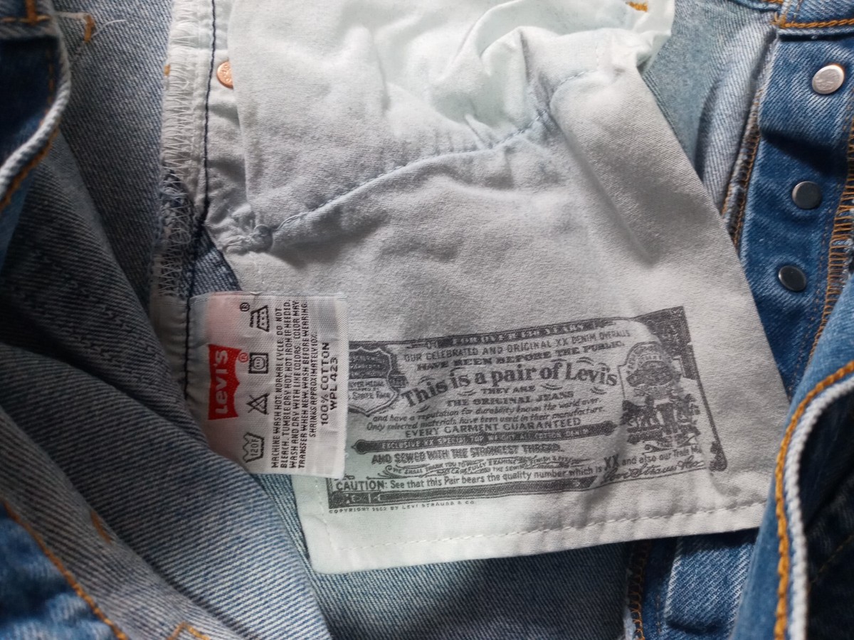 Vintage Levis 501 XX Jeans Made in Columbia Medium Wash Size 42x32