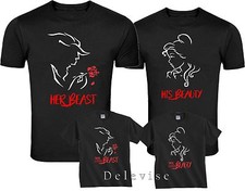 His Beauty and Her Beast Family a juego divertidas lindas camisetas