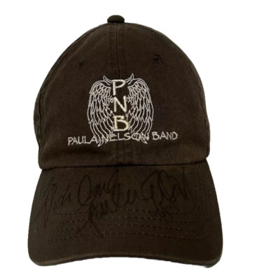 Paul Nelson Band Strap Back Hat Cap Rare Brown  With Signature