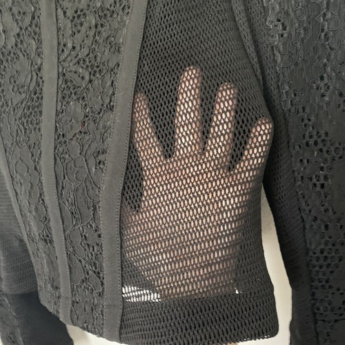 Express womens Black Lace jackets XS Size - Picture 4 of 15