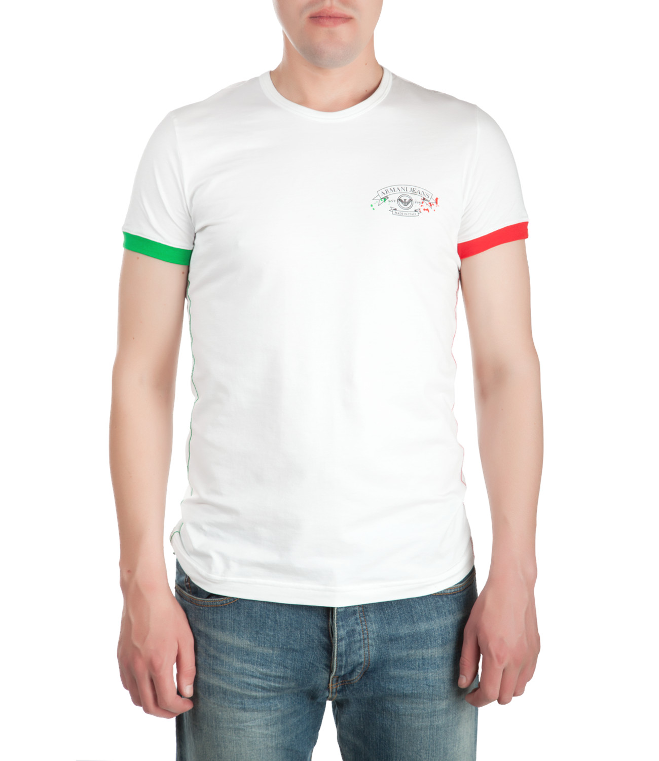 Футболка Armani Jeans Herren Wei HS - Размер XXL Европейский размер 54 Британский размер 44 В соответствии с этикетом 22990₽