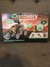 DISCOVERY KIDS Mindblown STEM 12-in-1 Solar Robot Creation 190-Piece Kit Gray