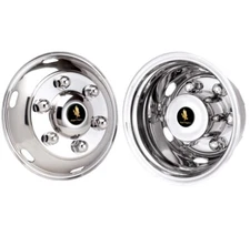 ISUZU 19.5" 6 LUG FRR FSR HD NPR NQR STAINLESS WHEEL SIMULATOR WHEEL COVER LINER