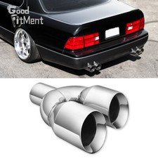 For Lexus LS430 LS460 2.5" Inlet 3.5" Outlet 9.5'' Long Dual Exhaust Pipe Tip