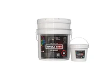 BP: Single Shot |100% Solids Epoxy Kit ALMOND (3 Gal) Concrete, Wood & more!