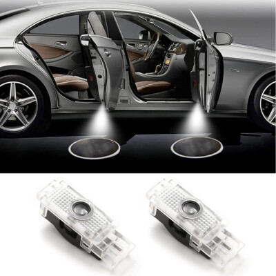 2x Car Door Projector Light Laser Ghost Shadow Lamp For Mercedes Benz C CLK SLK