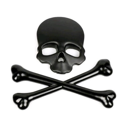 3D Metal Skull Skeleton Styling Car Motorcycle Truck Emblem Badge Sticker Decal - Picture 23 of 24