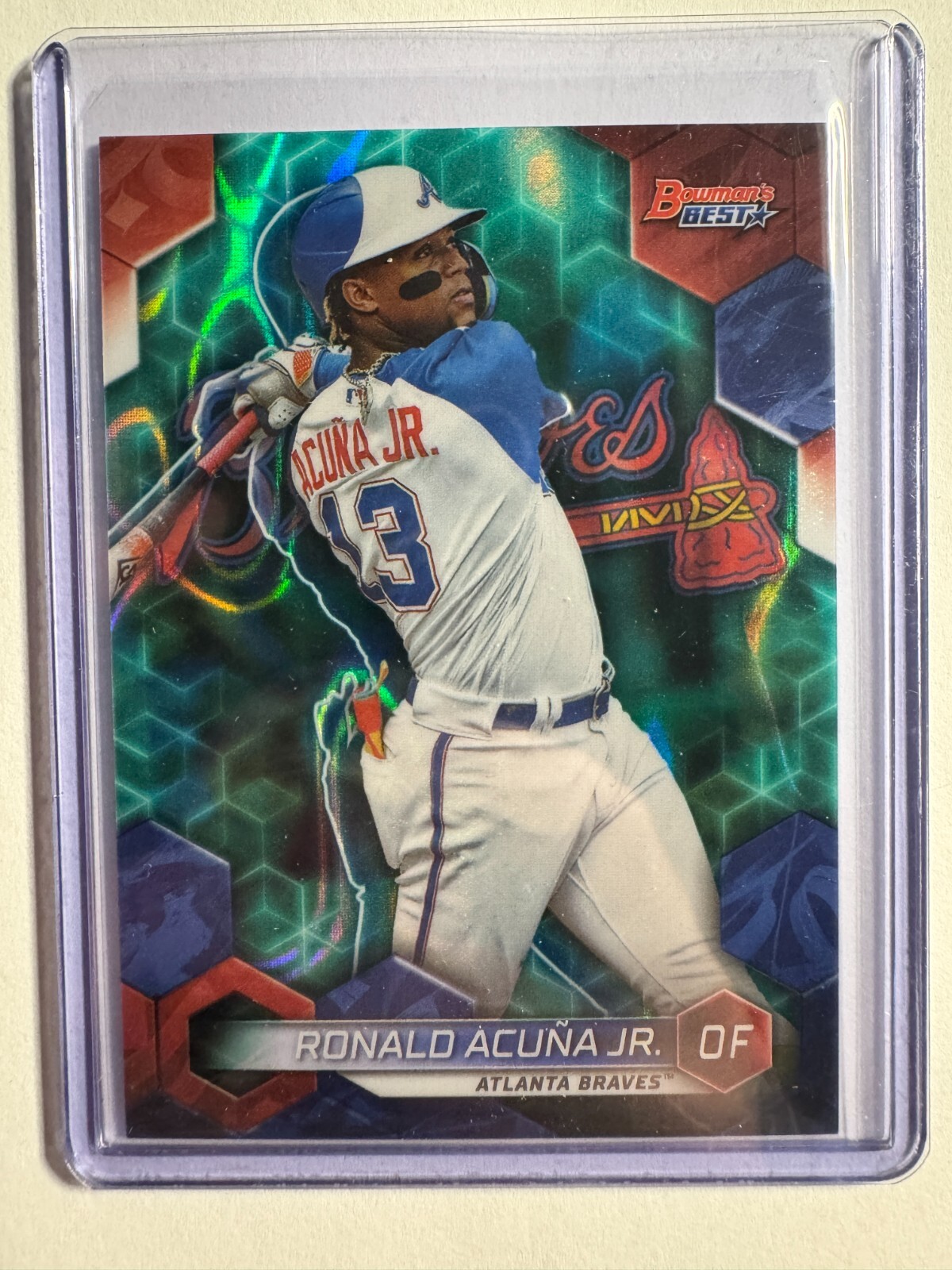 K310,378 - 2023 Bowman's Best Aqua Lava Refractors #18 Ronald Acuna Jr. #/199