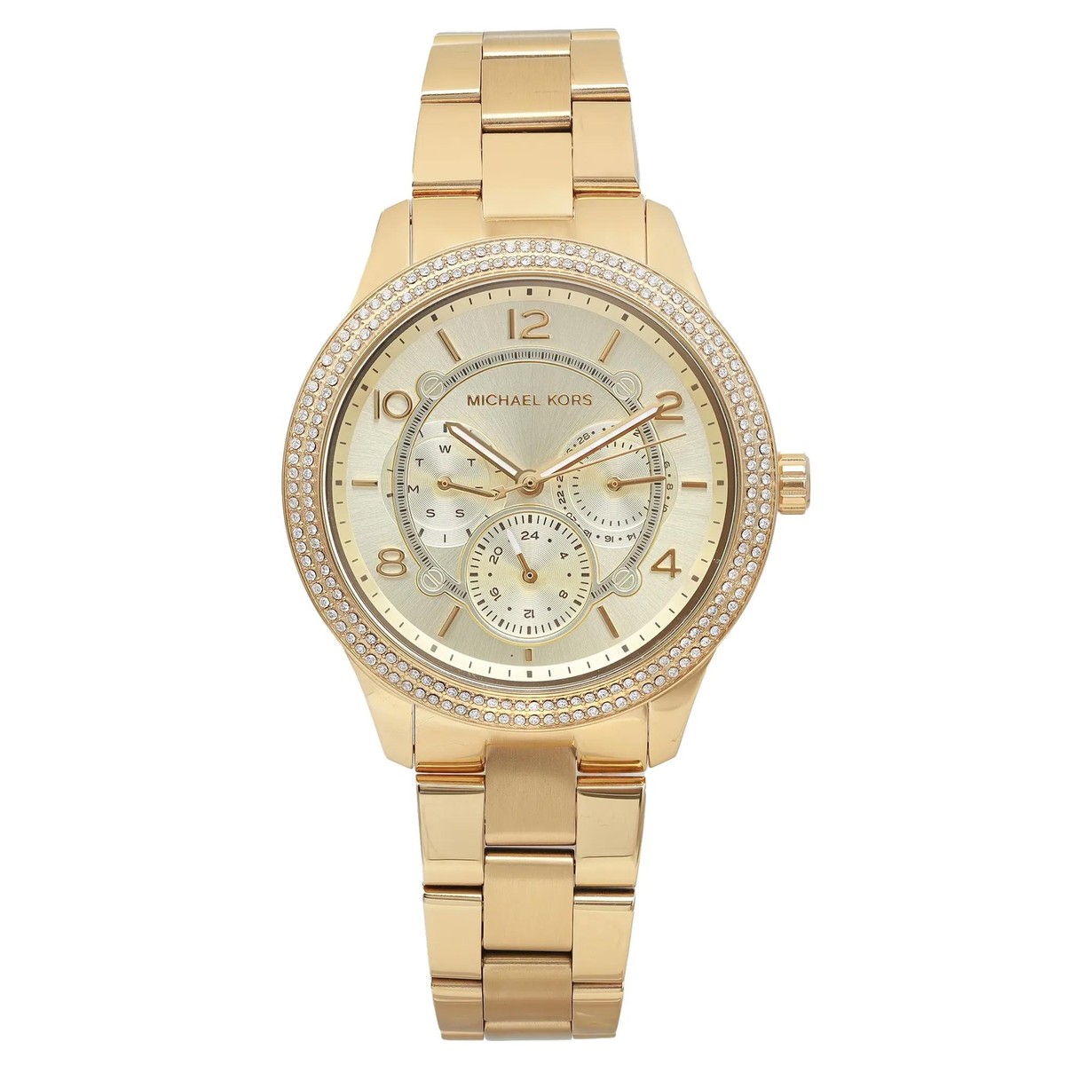 Michael Kors Runway Gold-tone Steel Champagne Dial Ladies Quartz