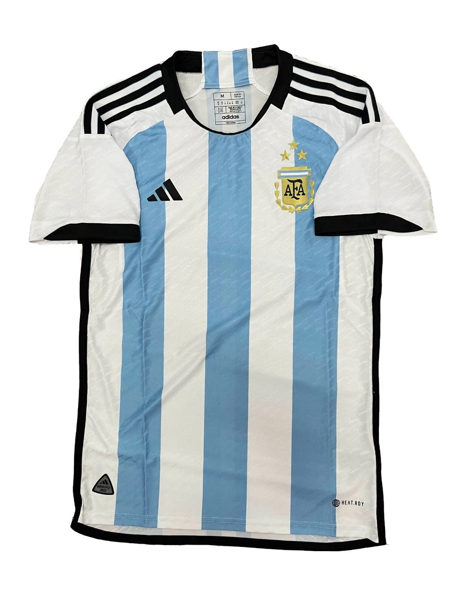 Adidas Men's Argentina Authentic Home Jersey 2022 - 3 Stars M