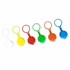 1000 pezzi Tappi in Plastica colorati Monous tappo con anello per bottiglie