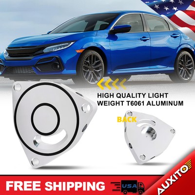 Silver Turbo Blow Off Valve Plate Spacer For 2015 16 17-2021 Honda Civic Vortex