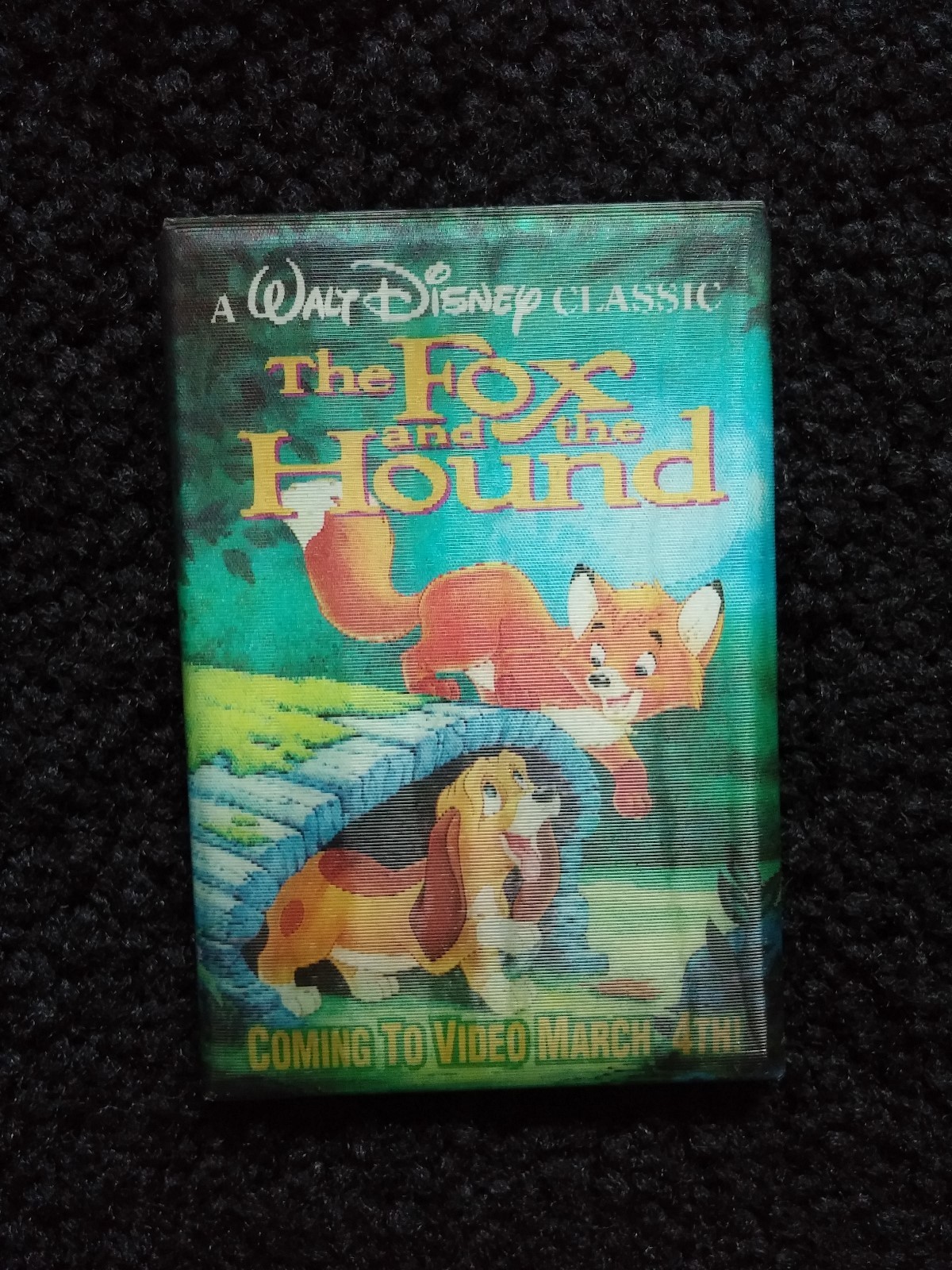 The Fox and the Hound 3x2” Pinback Button, Copper Disney Movie Pin Shift Tod