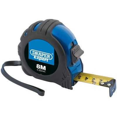 Draper Expert Maßband 8m 26ft ABS Hülle Mit Weicher Griff 82815