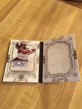 2024 TOPPS ROYALTY TENNIS AUTOGRAPH JUMBO RELIC BOOK CARD /25 SLOANE STEPHENS