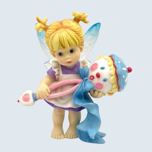 Enesco My “Little Rattle Fairie” Figurine 2004 119277 Vtg Decor Fairy Wings Home - Picture 2 of 5