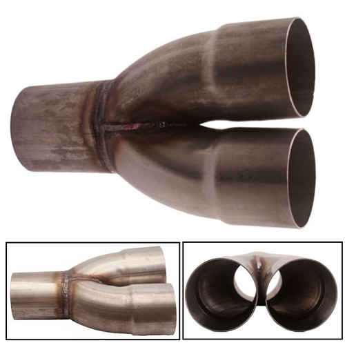 2-1 SS New Exhaust Merge Collector Dual 2.5" ID Inlet Single 2.5" OD Outlet - Picture 2 of 6