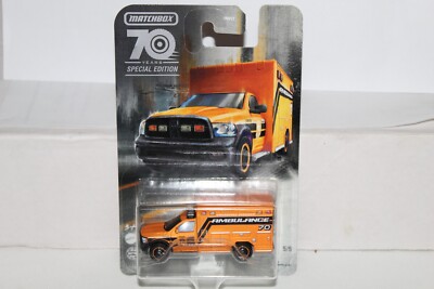 MATCHBOX 70 Years Special Edition 5/5 2019 Ram Ambulance Moving Parts
