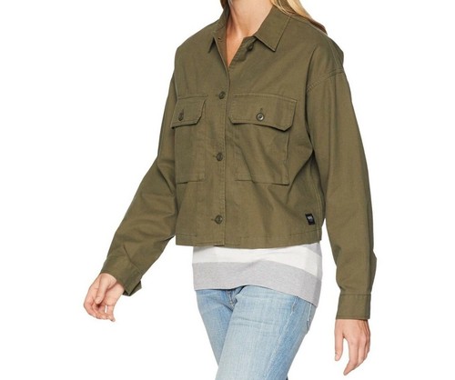 VANS Broadway Woven Jacket Olive Green 