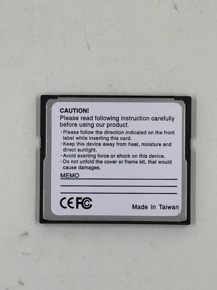 PQI 1GB Hi Speed 100 CF Compact Flash Camera Memory Card - Image 2 of 2