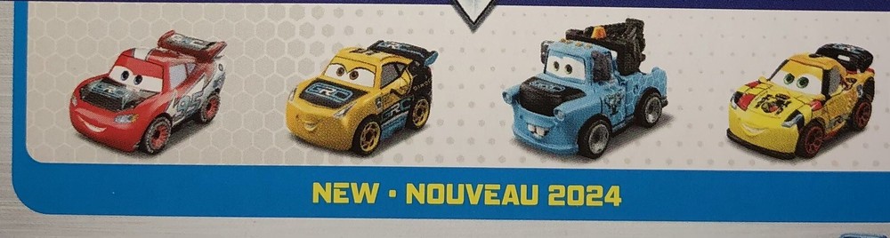 2024 SERIES 3 DISNEY PIXAR CARS Mini Global Racers Cup (GRC) Set of 4 GRC Racers