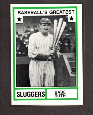 1982 TCMA Greatest Sluggers (singles) Complete your Set