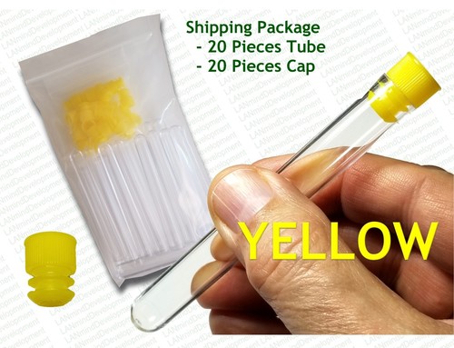 13 x 100 mm - Clear Plastic Test Tubes with Colored Caps – 8ml volume FREE SHIP - Picture 6 of 8