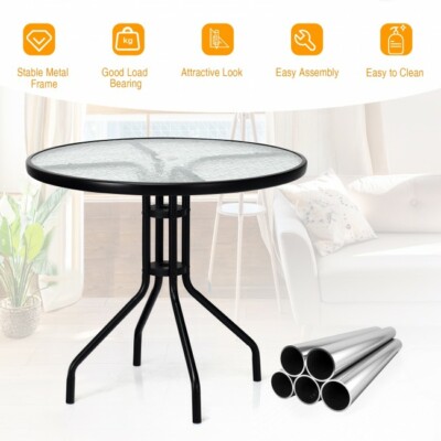 FDW + Outdoor Table With Tempered Glass