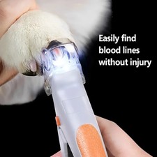 Professional Pet Nail Clipper Scissors with LED Light Cat Dog Nail Clipper