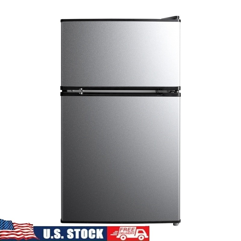 Compact 2-Door Refrigerator Freezer Energy Star Adjustable Shelves Reversible US