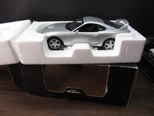 RARE kyosho toyota supra L-HANDLE  1:18 SILVER DIECAST MODEL CAR