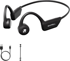 Bone Conduction Headphones, Open-Ear Bluetooth Wireless Sports Headphones with M