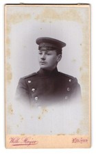 Fotografie Wilh. Mayer, Esslingen, Kronenstraße 14, Junger Ulane mit Schirmmütz 