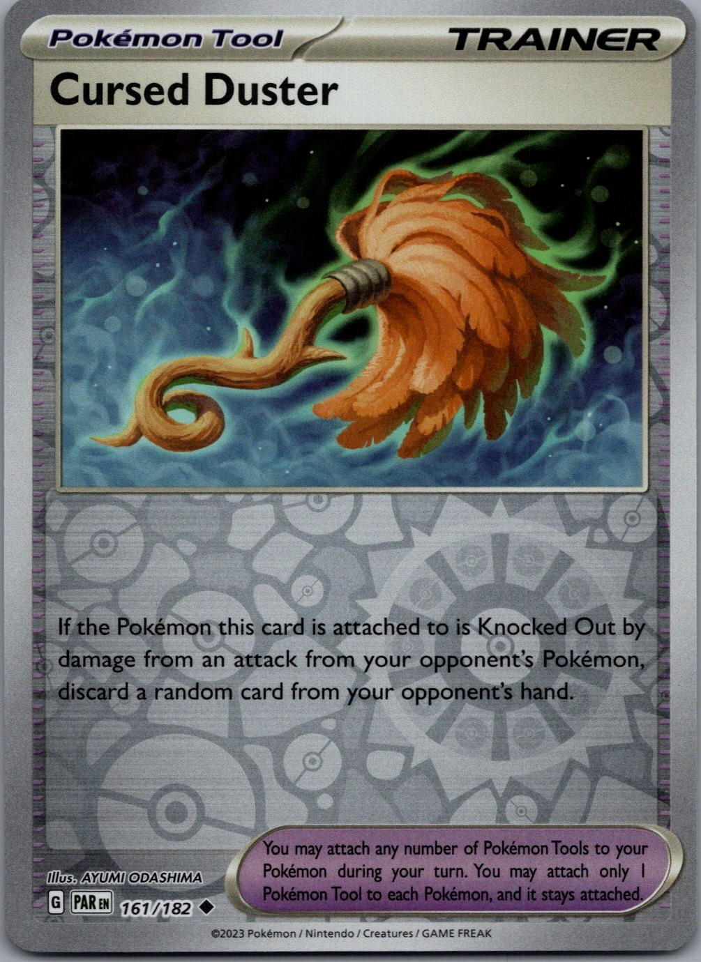 Cursed Duster 161/182 UC Paradox Rift Pokemon Reverse Holo Near Mint