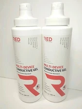 2X RED MULTI-DEVICE Conductive GEL, Clear, Water Based, Hypoallergenic 8.45fl.oz
