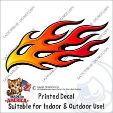 Fire Flame Decal Sticker Car Racing Fast Speed Hot Scorched Tribal Speed Fuel