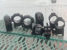 4 SETS OF RIFLE SCOPE RINGS 2 Sets of UTG PRO 30MM MEDIUM HIGH,1 SET OF WARNE