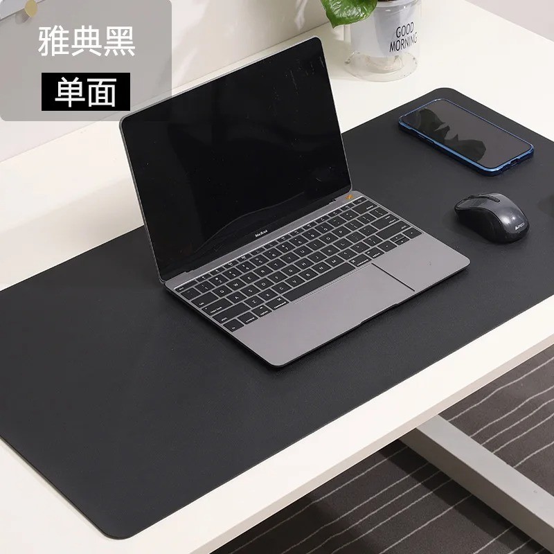 Computer Desk Pad, Office Desk Mat PU Leather Mouse Pad Waterproof-image