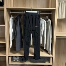Monterrain Mens District Woven Cargo Track Pants Size XS Black Trousers