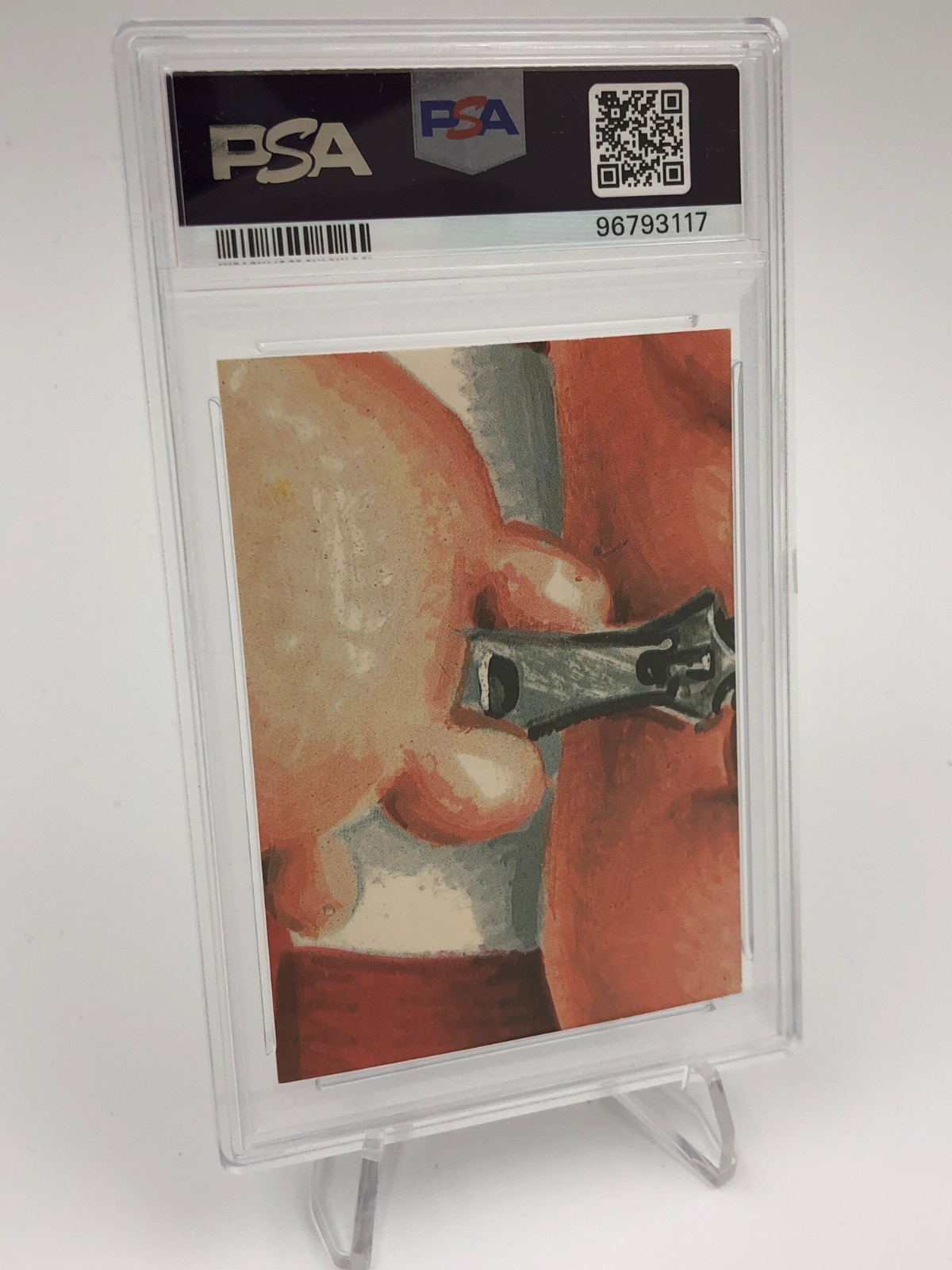 1986 GARBAGE PAIL KIDS Trading Stickers ASHLEY CAN #141a graded slab PSA MINT 9 view 8
