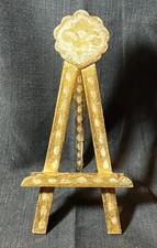 Old Decorative Vintage Italian Wood Florentine Small Easel for Painting or Photo