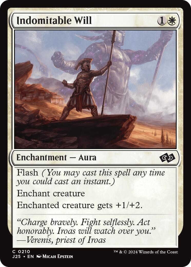 Magic MTG Indomitable Will Foundations Jumpstart NM