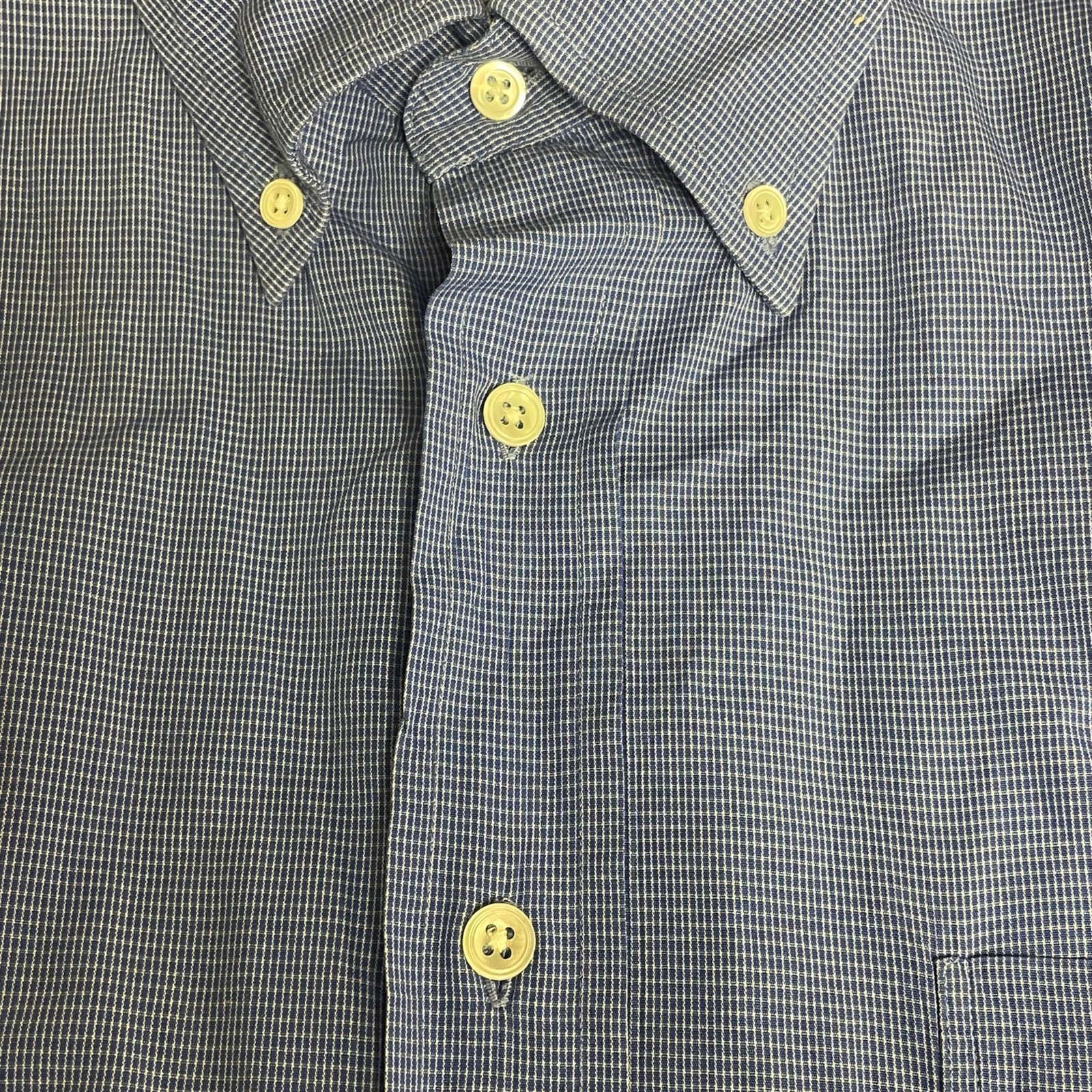 Faconnable Micro Box Checked Cotton Button Down D… - image 5