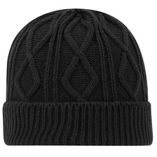 OTTO CAP 82-1215 Unisex 12" Cable Knit Beanie w/ Rib Knit Cuff