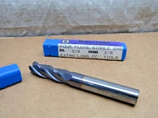 Niagara 85734 3/8" Carbide End Mill 4 Flute 3" OA Length
